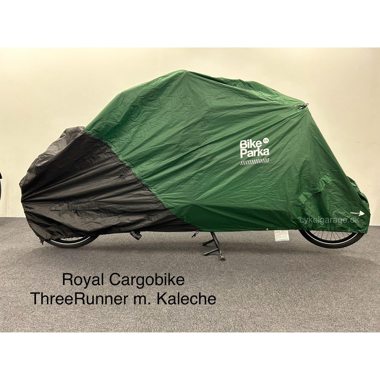 BikeParka Cargo Ladcykel overtræk-Overtræk til ladcykel-cykelgarage.dk