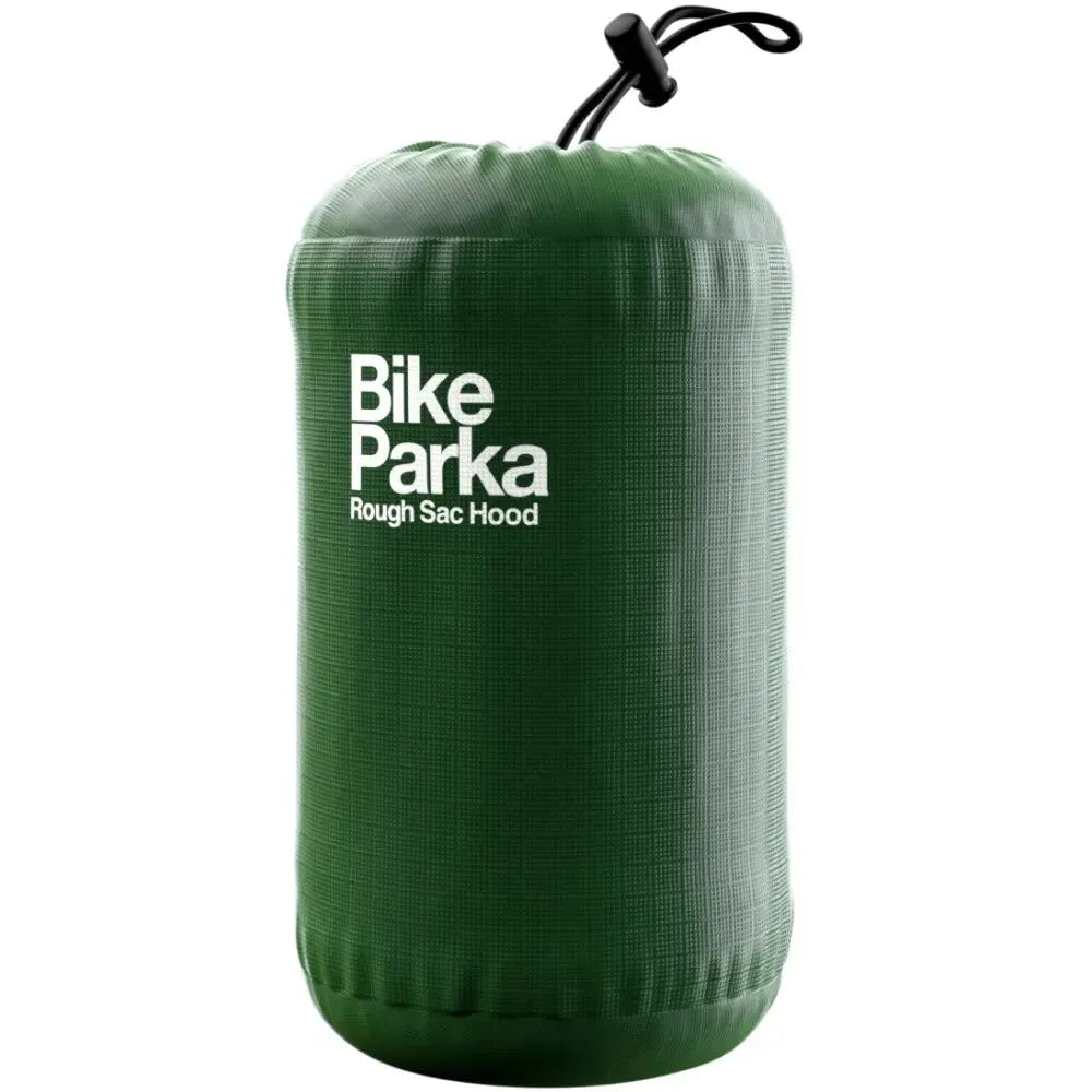 BikeParka RoughSac Hood pakket sammen i opbevaringspose