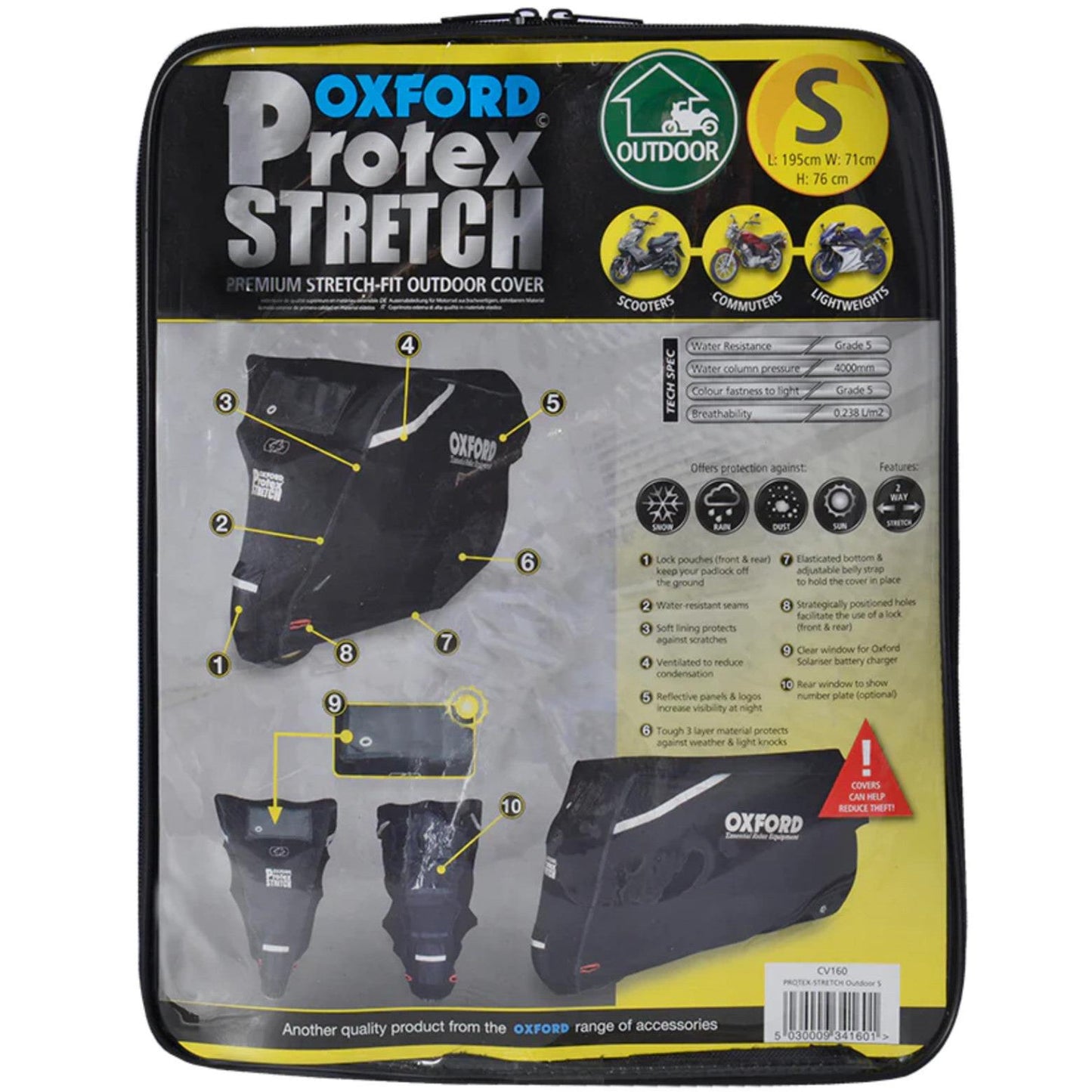 Oxford Protex Stretch Premium M MC Garage-MC Garage-cykelgarage.dk