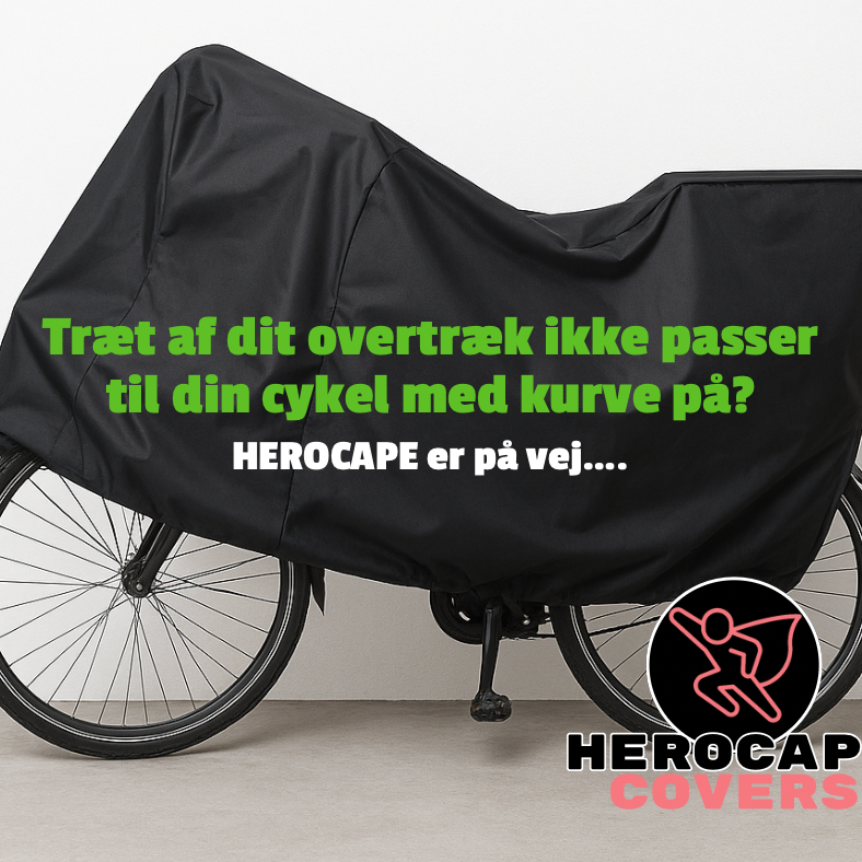 Herocape Premium elcykel overtræk med plads til cykelkurv