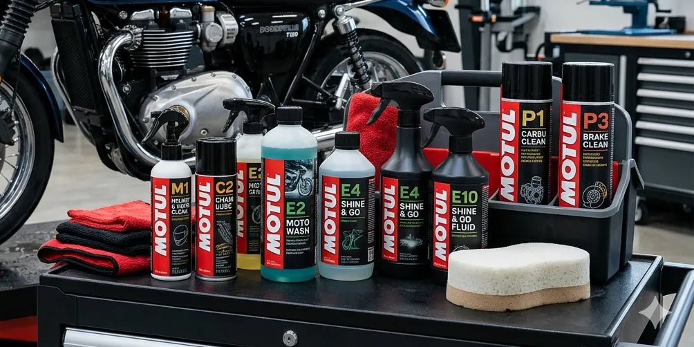 Hold din MC som ny med Motul Plejeprodukter