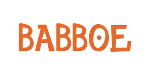 Babboe logo i orange, med prik over det andet 'B'.