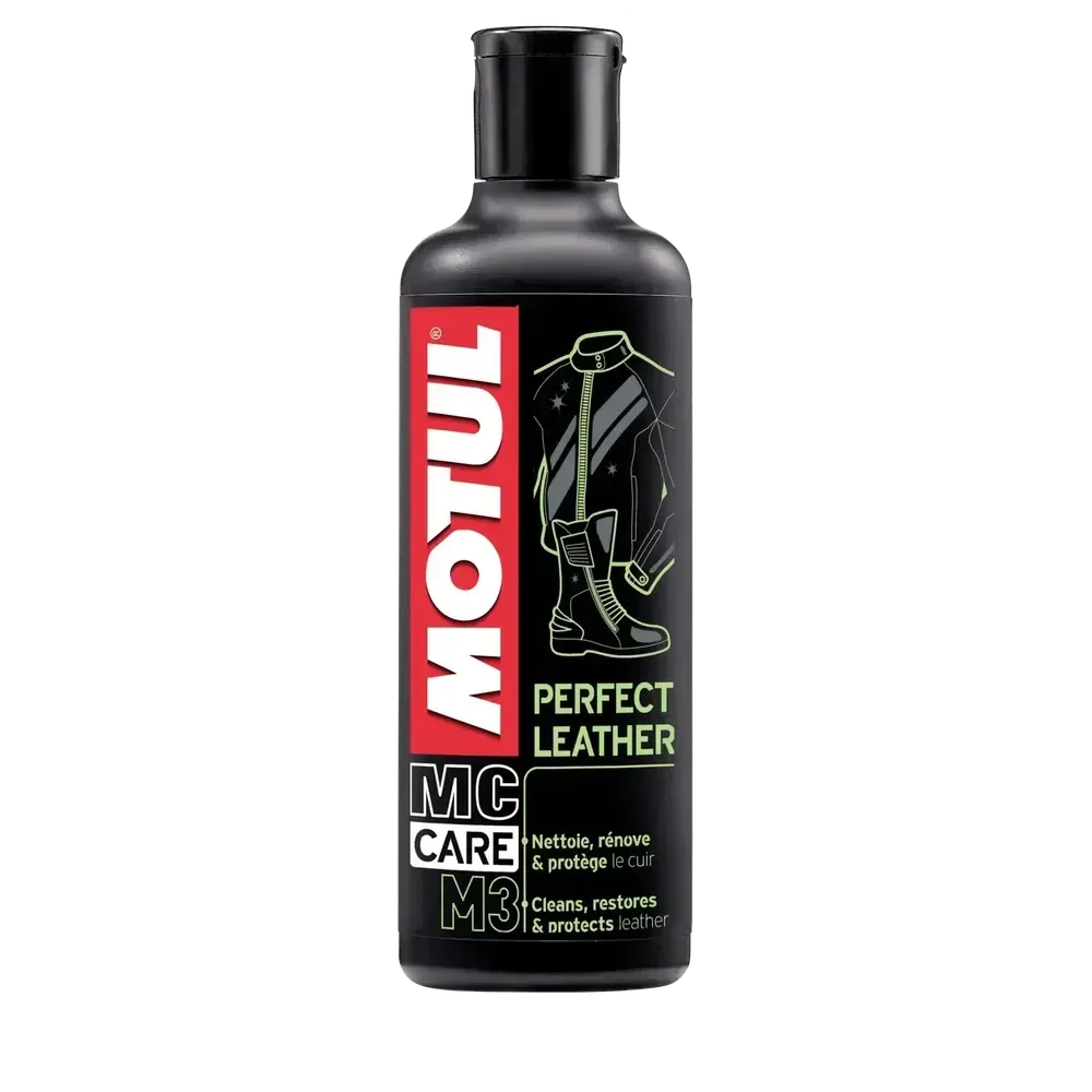 Læderpleje til motorcykelsæde fra Motul