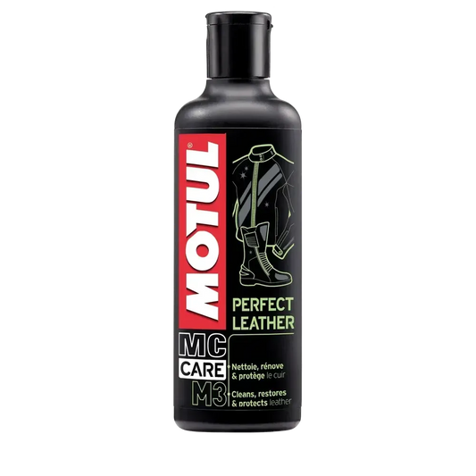 Læderpleje til motorcykelsæde fra Motul