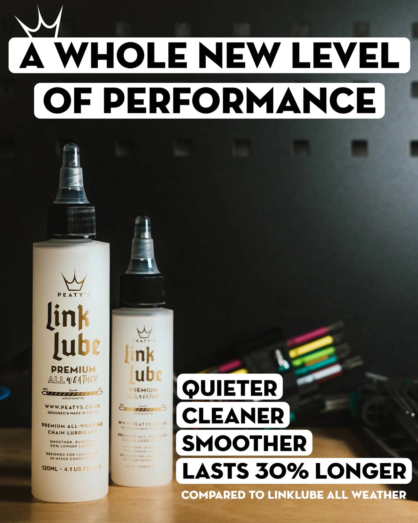 Peaty's Linklube Premium kædeolie til allround brug