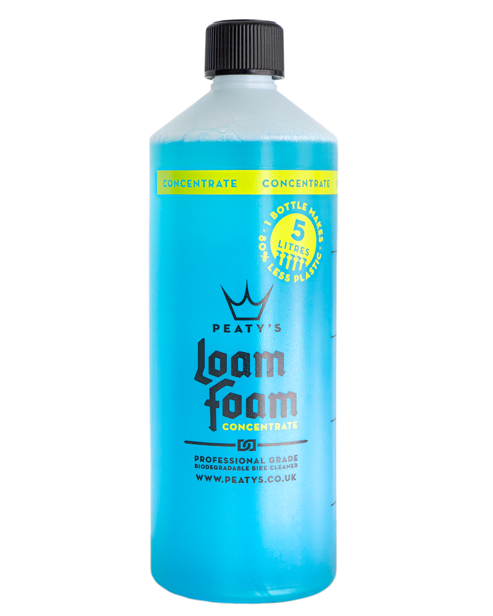 Peaty's LoamFoam Concentrate 1000ml koncentreret vaskevæske til økonomisk og effektiv rengøring af cykler og ladcykler.