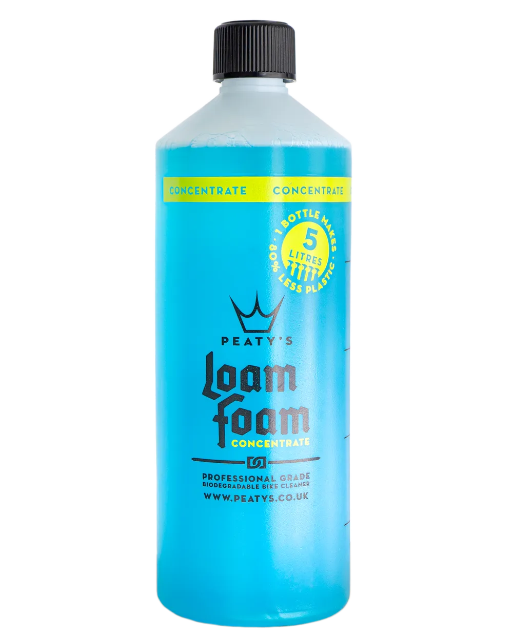 Peaty's LoamFoam Concentrate 1000ml koncentreret vaskevæske til økonomisk og effektiv rengøring af cykler og ladcykler.