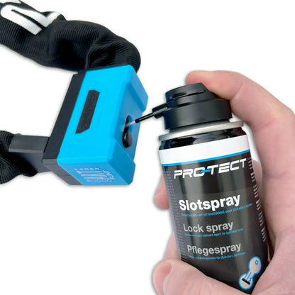 Låsespray til vedligeholdelse af låse